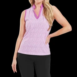 Animal Print Sleeveless Lisle