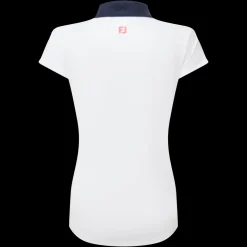 Cap Sleeve Print Trim Lisle