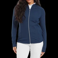 Embossed Full-Zip Midlayer