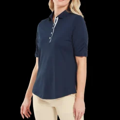 Half Sleeve Ruched Lisle