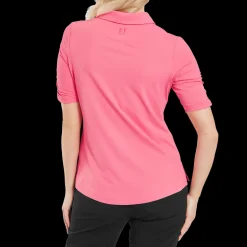 Half Sleeve Ruched Lisle
