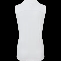 Mesh Back Sleeveless Lisle