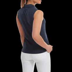 Mesh Back Sleeveless Lisle