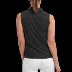 Mesh Back Sleeveless Lisle