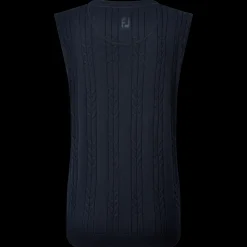 Women's Wool Blend Cable Knit V-Neck Vest
