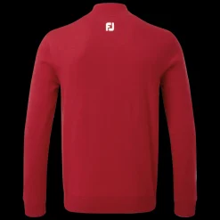 Wool Blend 1/2 Zip Lined Pullover