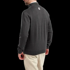 Wool Blend 1/2 Zip Lined Pullover