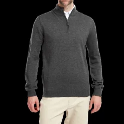 Wool Blend Half-Zip Pullover