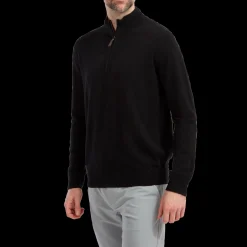 Wool Blend Half-Zip Pullover