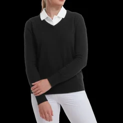 Wool Blend V-Neck Pullover