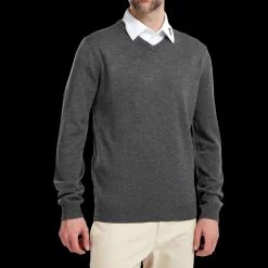 Wool Blend V-Neck Pullover