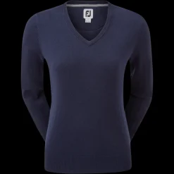 Wool Blend V-Neck Pullover