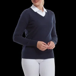 Wool Blend V-Neck Pullover