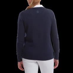 Wool Blend V-Neck Pullover