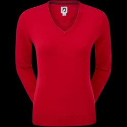 Wool Blend V-Neck Pullover