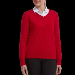 Wool Blend V-Neck Pullover