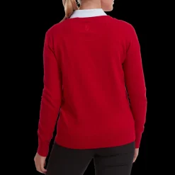Wool Blend V-Neck Pullover